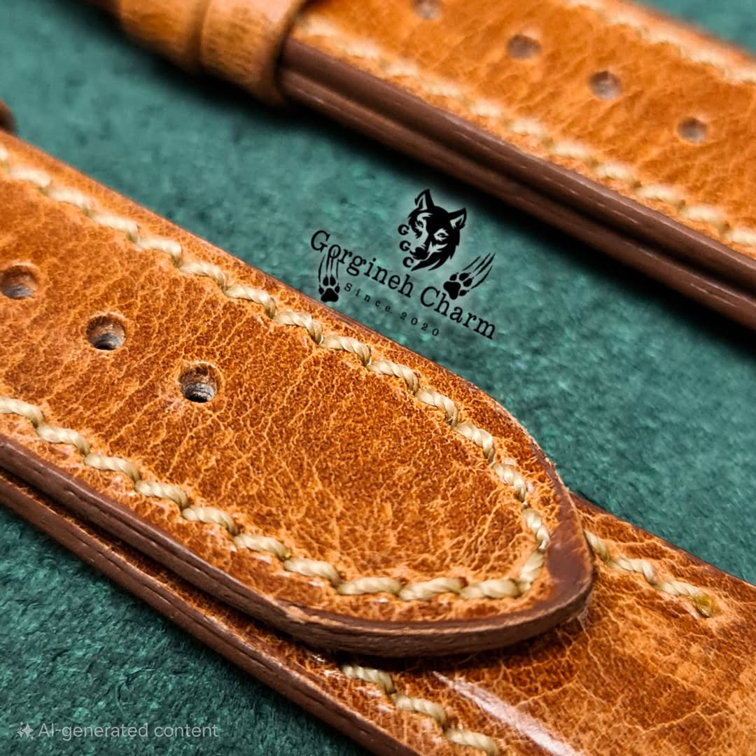 بند ساعت چهارلایه چرم لوکس گاوی