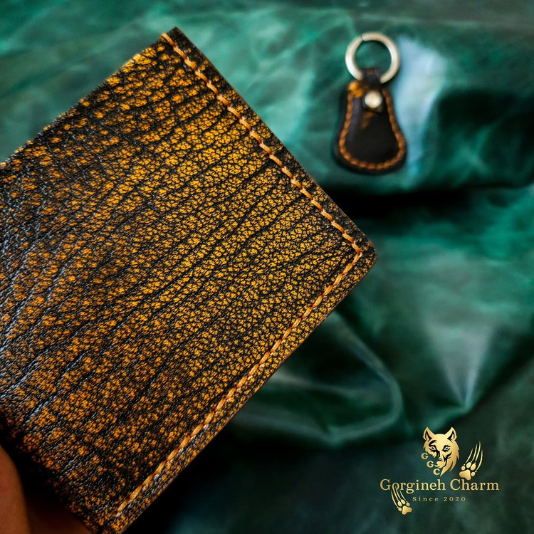 کیف پول جیبی چرم بوفالو ست با جاکلیدی